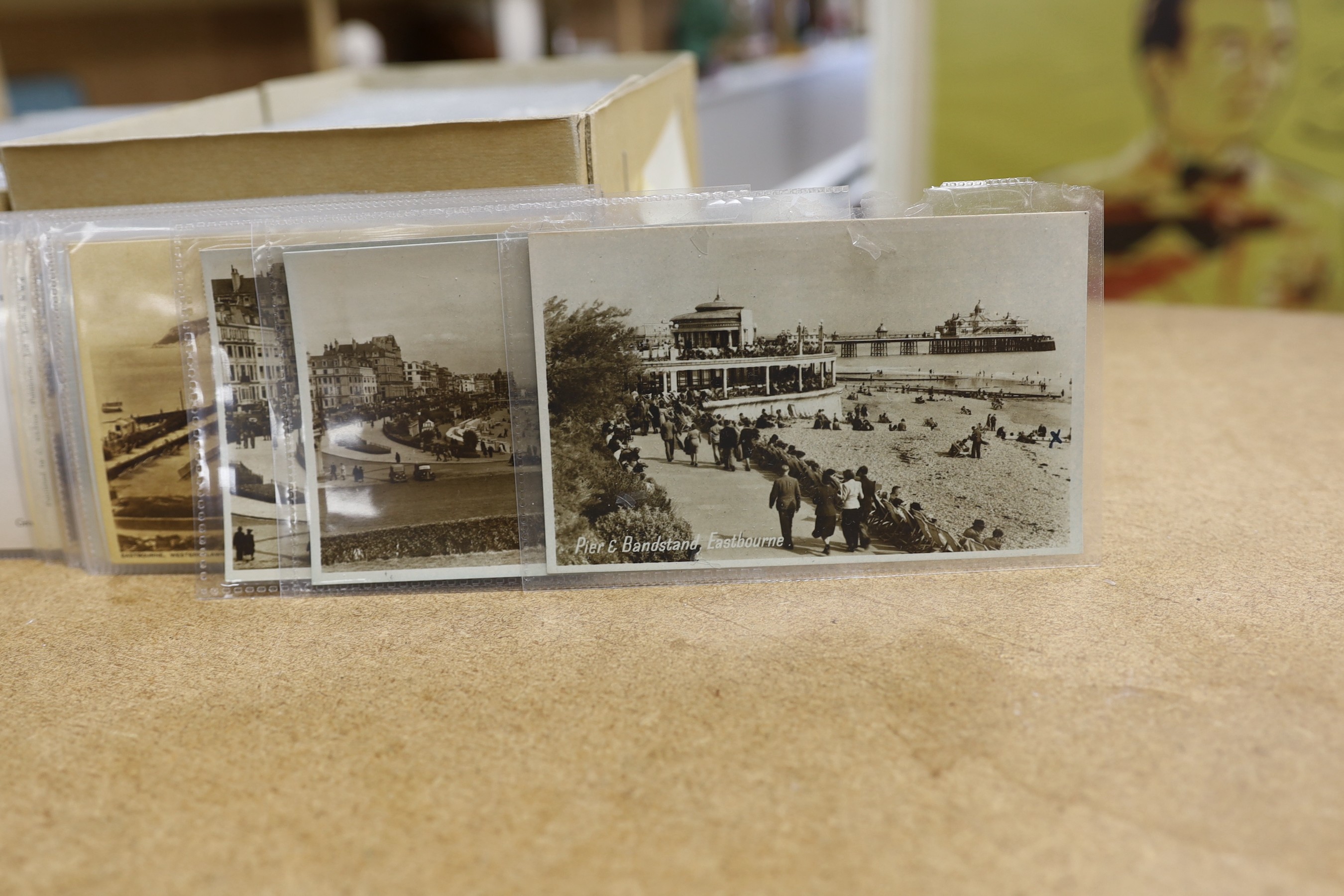 A large quantity of postcards relating to mostly Eastbourne